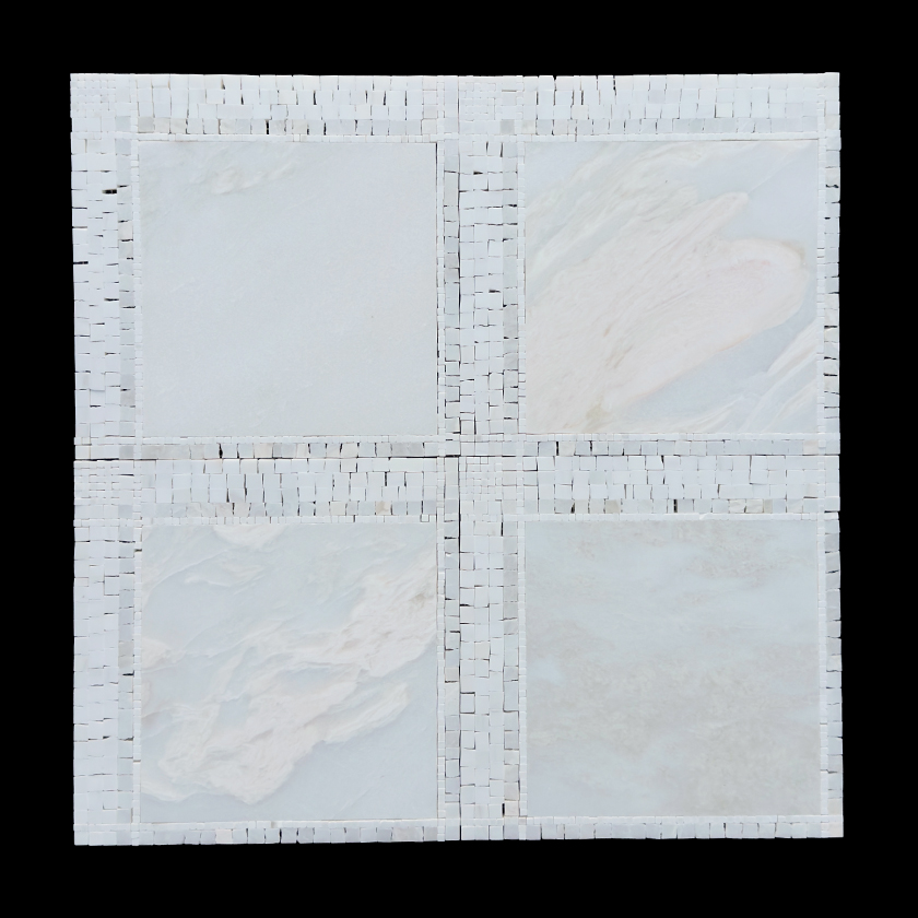 Provence Latea marble mosaic lot image showing natural variation | The Mosaic Shop