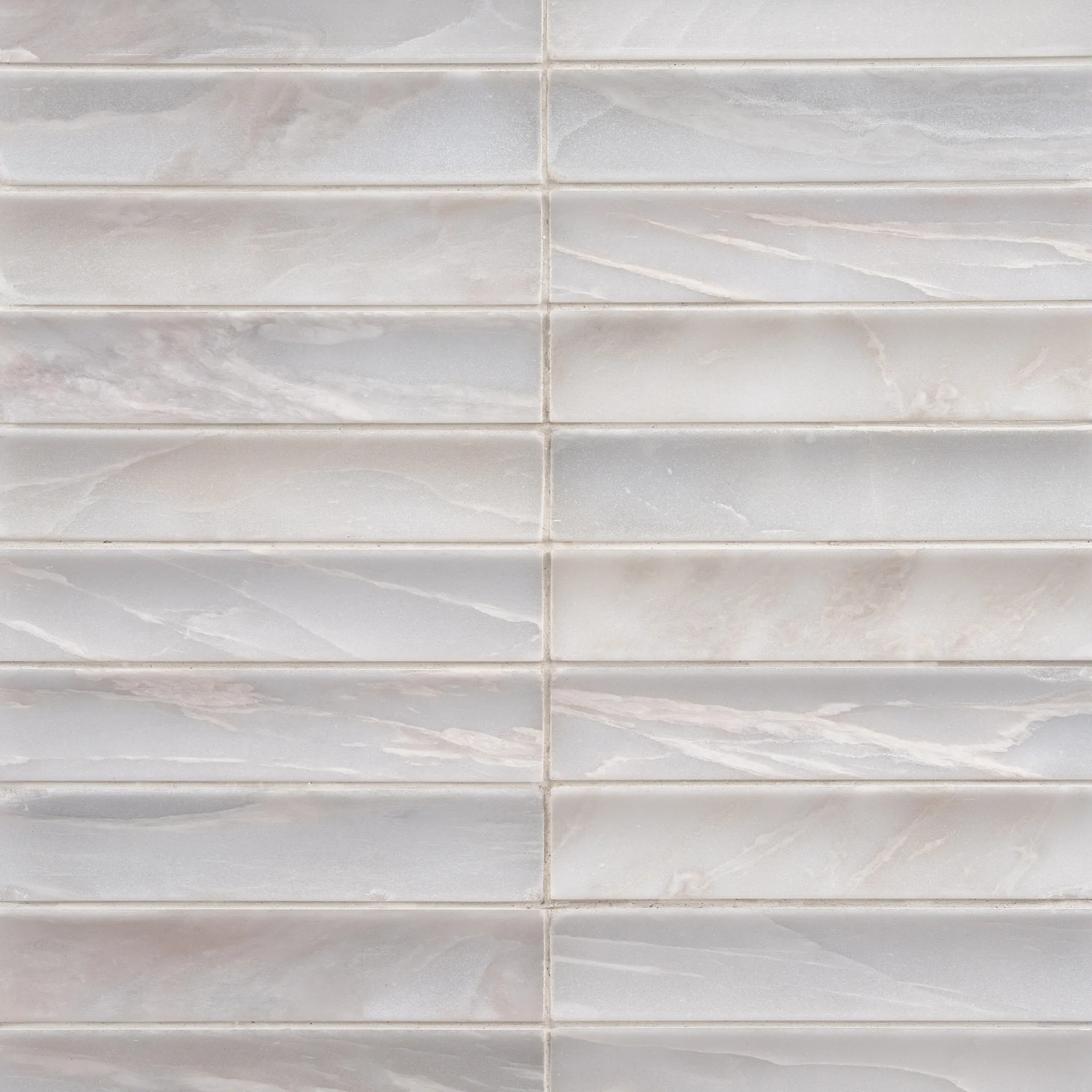 Fluted Latea Via Latea honed three-dimensional marble mosaic tile | The Mosaic Shop