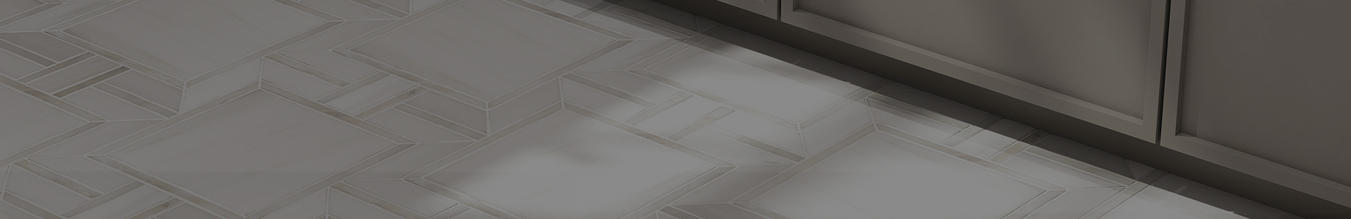 Myrtle square marble mosaic tile collection – Bianco Dolomite with Carrara and Via Latea – The Mosaic Shop